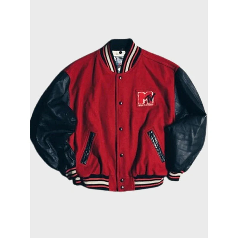 1992 MTV Varsity Red &amp; Black Jacket