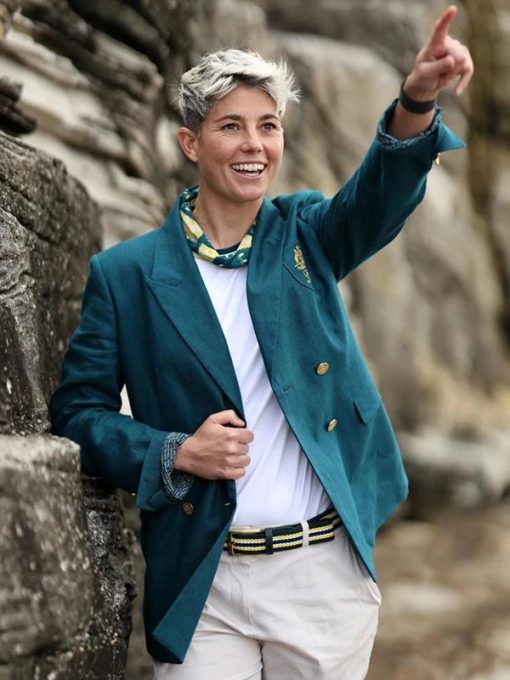 Green Australian Olympic Uniform Blazer