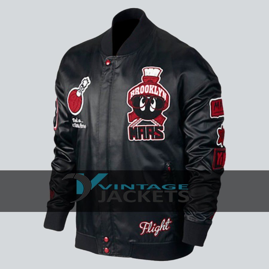 Air Jordan Marvin The Martian Mens Leather Jacket