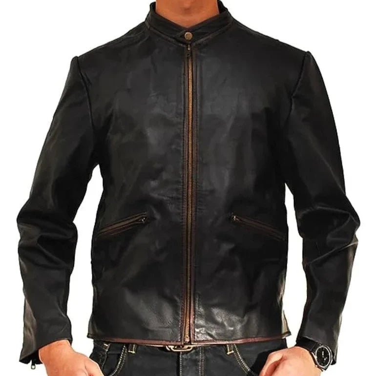 Tron Legacy Sam Flynn Vintage Men's Leather Jacket