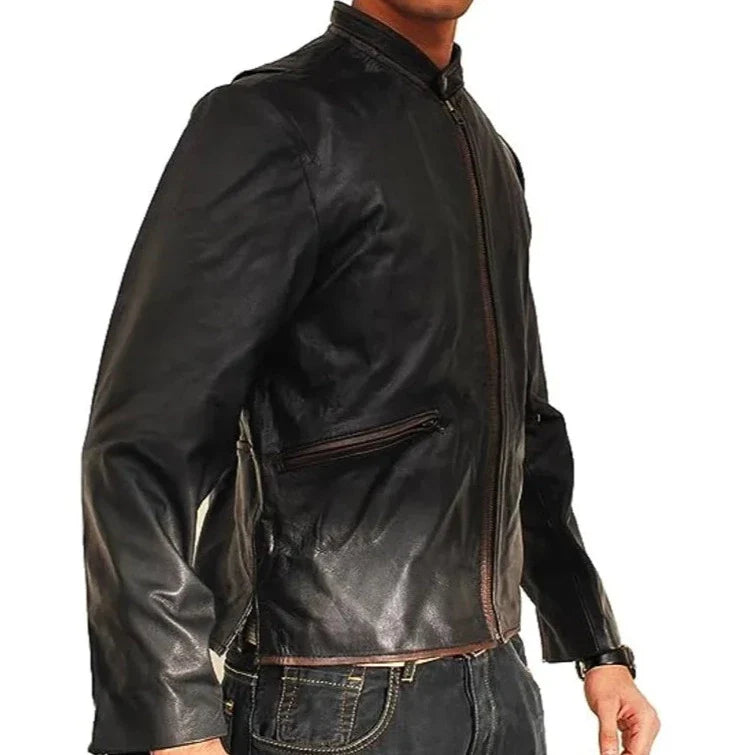 Tron Legacy Sam Flynn Vintage Men's Leather Jacket