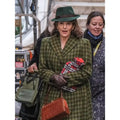 A Haunting In Venice Tina Fey Plaid Coat