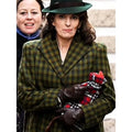 A Haunting In Venice Tina Fey Plaid Coat