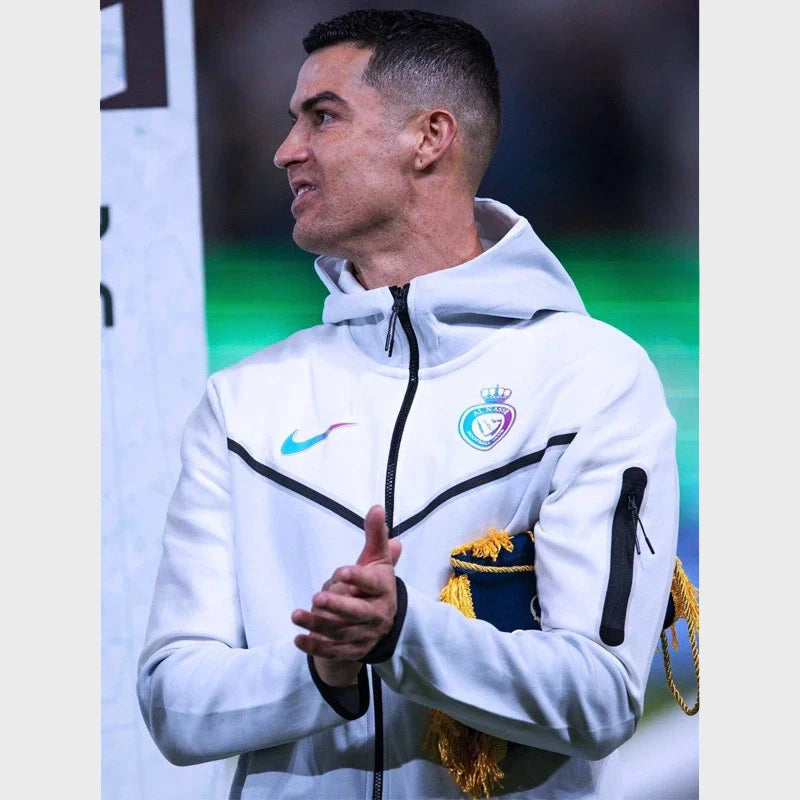 Al Nassr Tech Cristiano Ronaldo White Jacket