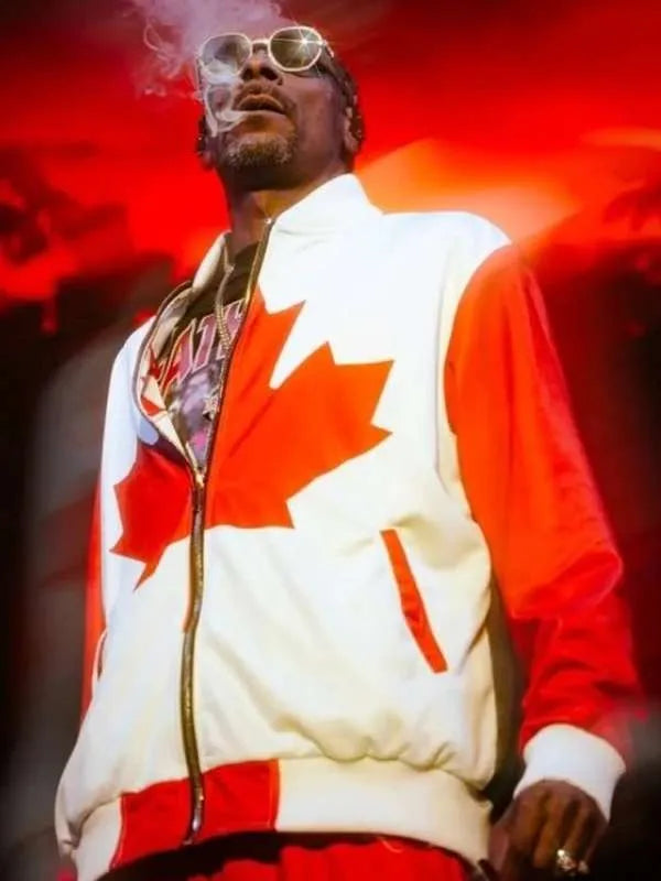 American-Rapper-Shop-Snoop-2024-Canadian-Flage-Bomber-Jacket