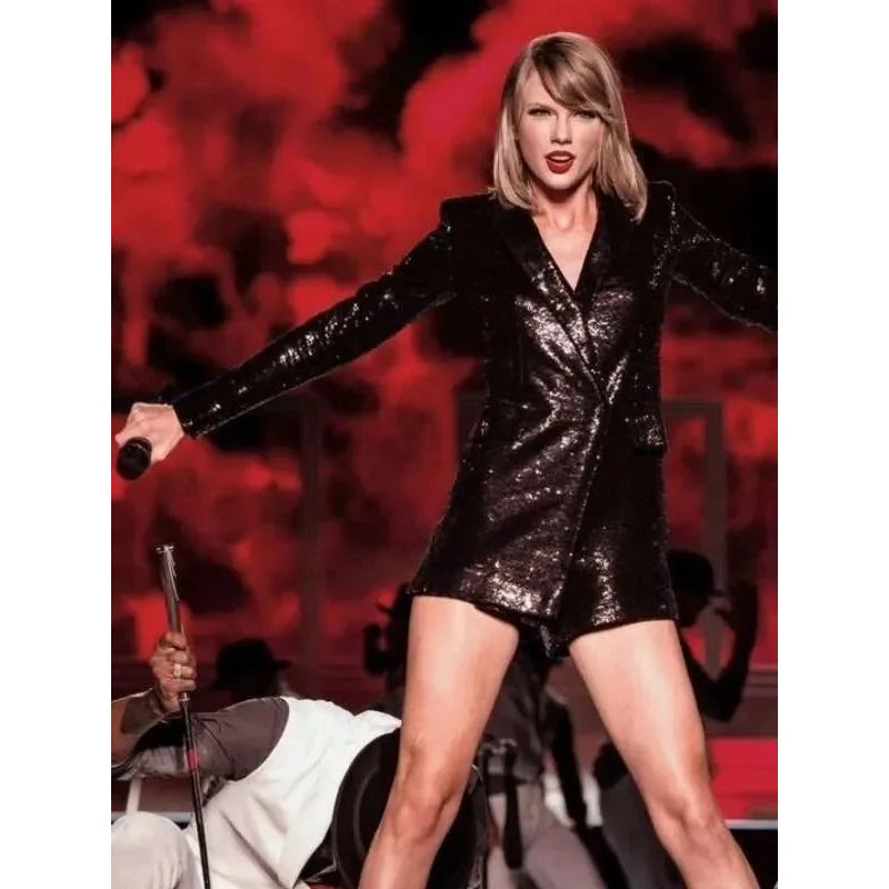 Taylor Swift Bad Blood Black Sequin Jacket