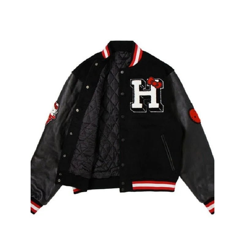 Apples H Hello Kitty Letterman Jacket