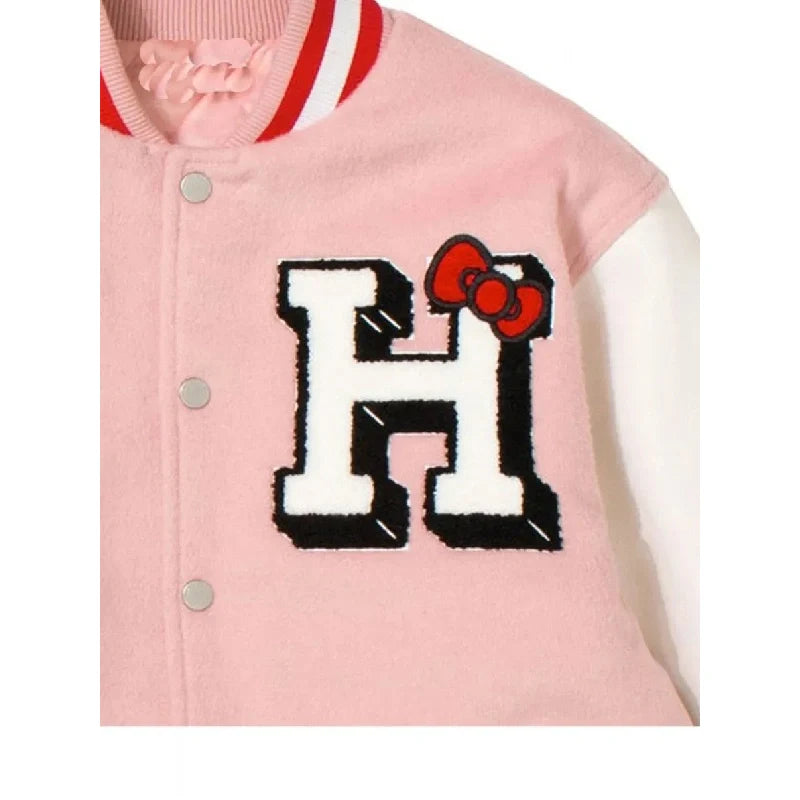 Apples H Hello Kitty Letterman Jacket