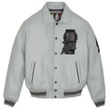 Avirex Dragons Grey Leather Jacket
