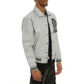 Avirex Dragons Grey Leather Jacket