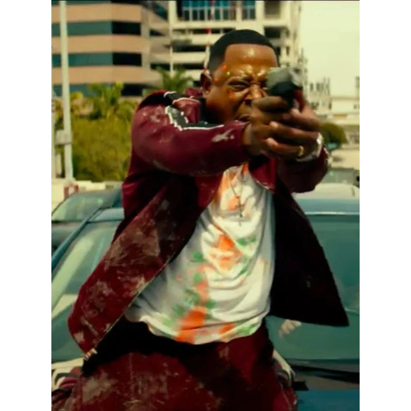 Bad Boys: Ride or Die Marcus Burnett Track Maroon Jacket