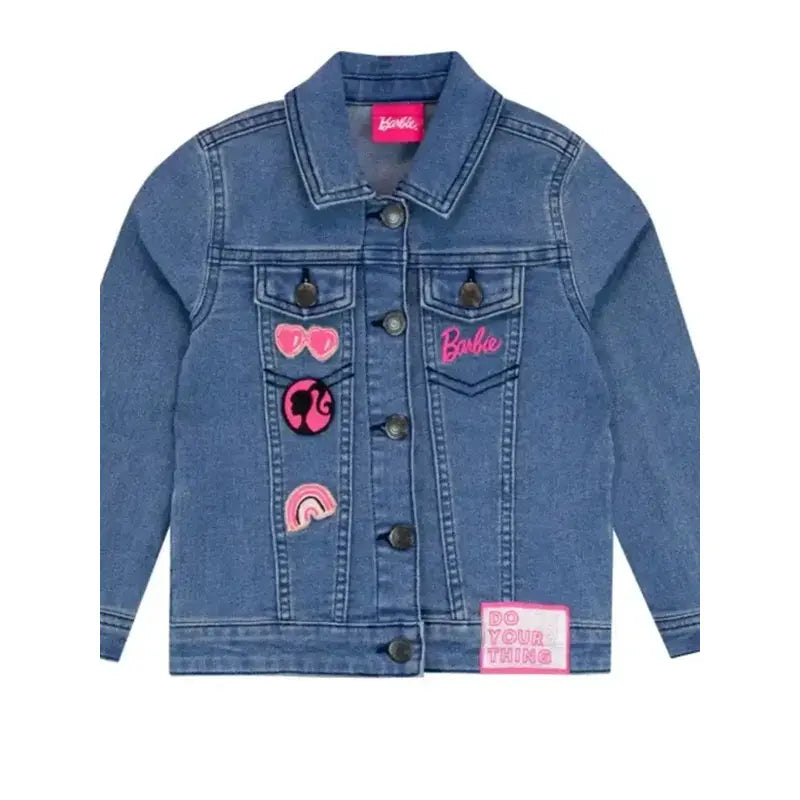 Barbie Girls Embroidered Denim Jacket