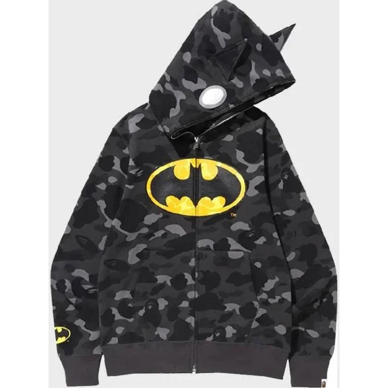 Batman Bape Black & Green Hoodie