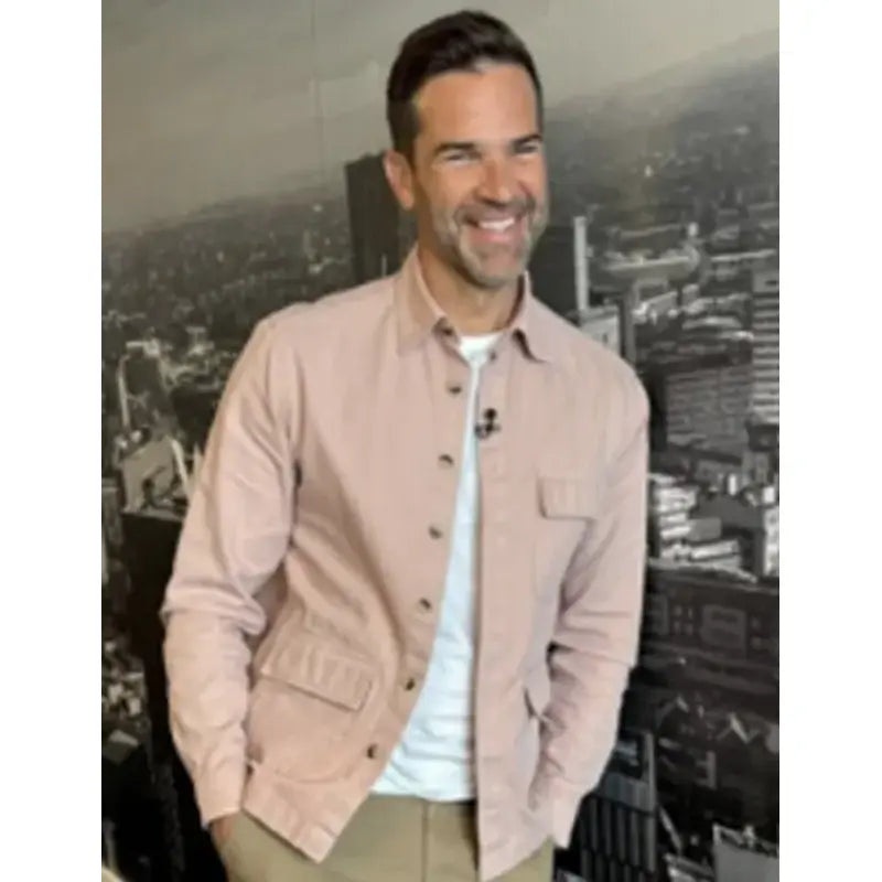 Geth Jones Bbc Morning Live Pink Jacket