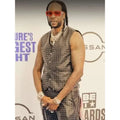 BET Awards 2024 2 Chainz Black Leather Vest