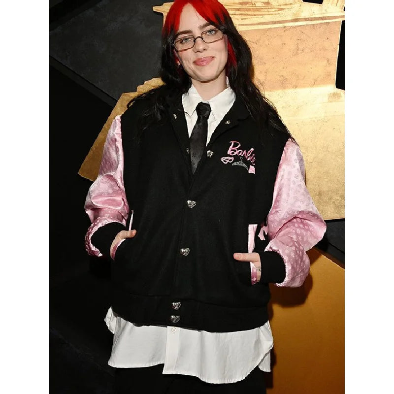 The 2024 Grammy Awards Billie Eilish Barbie Varsity Jacket