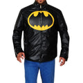 Black & Yellow Batman Lego Black Leather Jacket