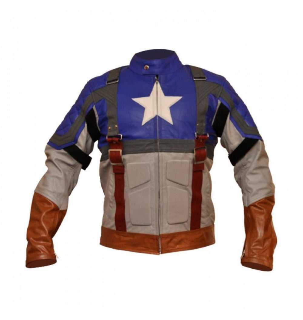 Captain American Flag The First Avenger Leather Jacket