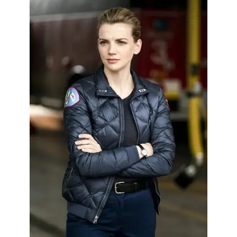 Chicago Fire S10 Sylvie Brett Black Jacket