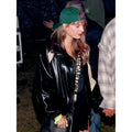 Taylor Swift Coachella 2024 Black Leather Jacket