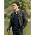 Damon Salvatore Vampire Diaries Leather Jacket