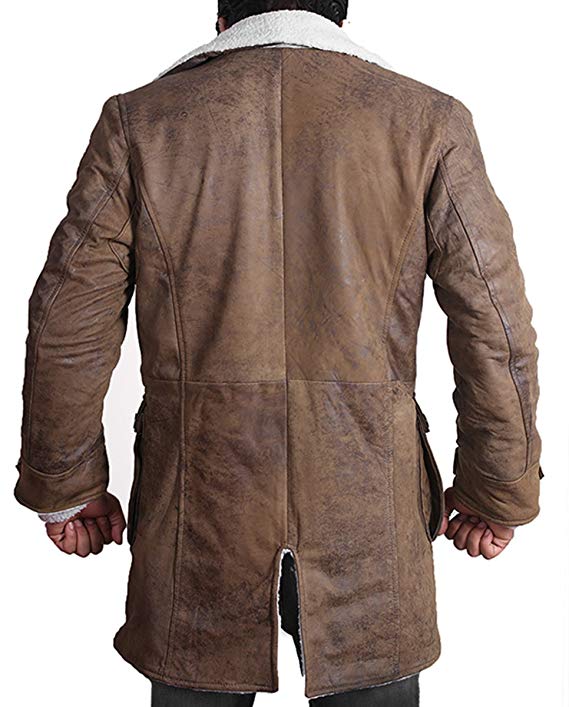 Distress Bane Real Leather Coat