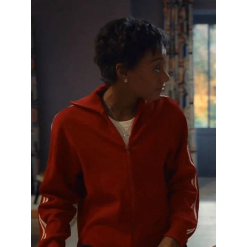 Red Everything Now Sophie Wilde Track Jacket