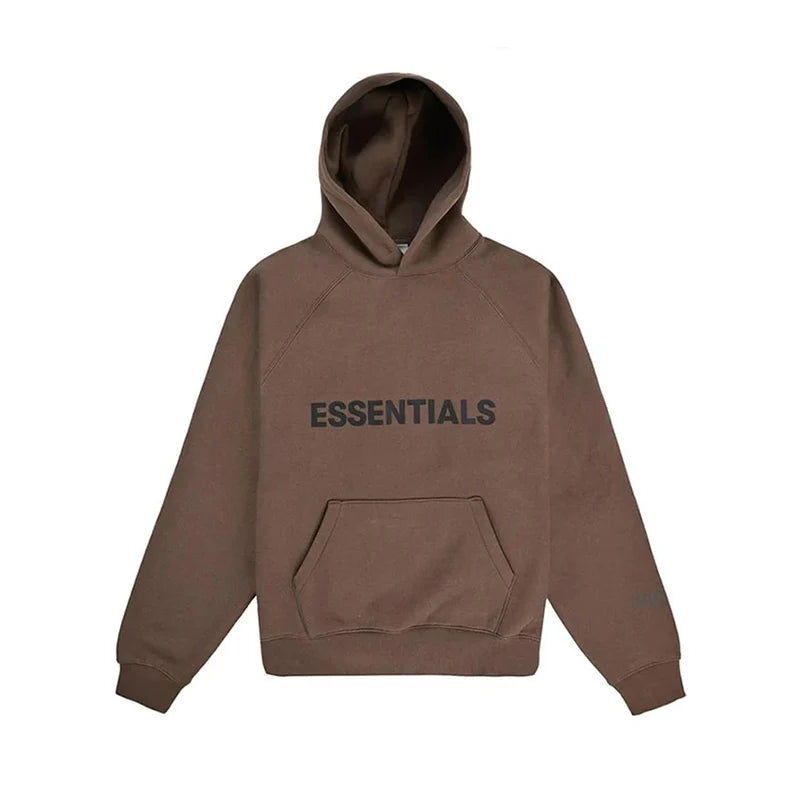 Fear Of God Essentials Brown Hoodie