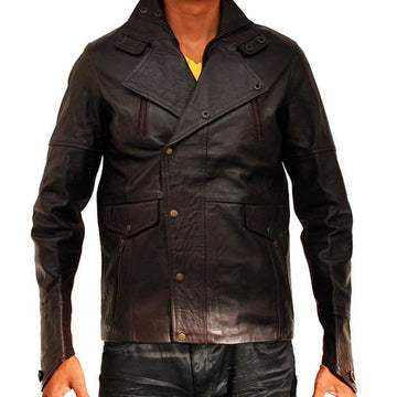 From Paris with Love Bomber Brown Leather Jacket