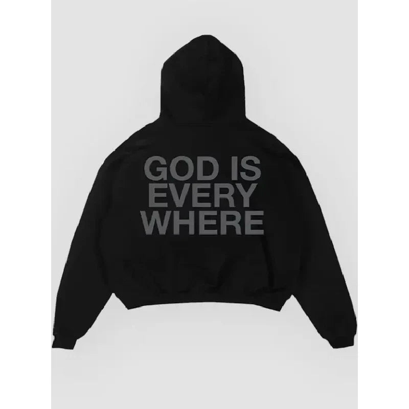 God Is Everywhere Black Hoodie