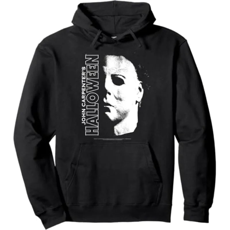 Halloween Michael Myers Large Face Pullover Hoodie