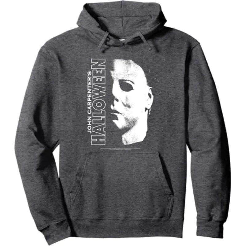 Halloween Michael Myers Large Face Pullover Hoodie