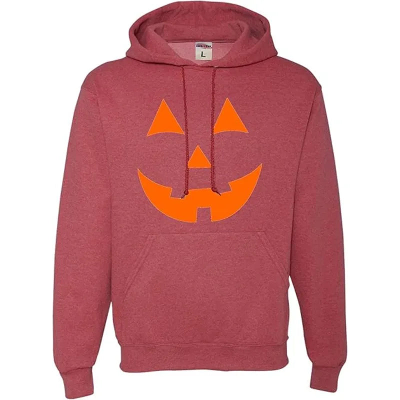 Pumpkin Face Go All Out Jack O Lantern Halloween Hoodie For Men & Women