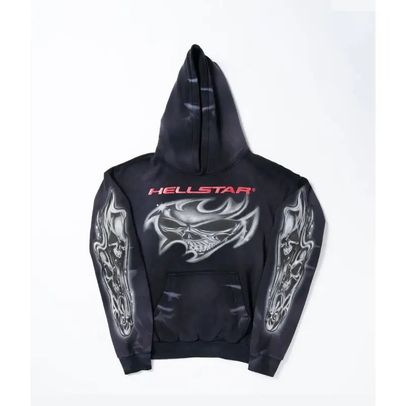 Hellstar Airbrushed Skull Hoodie