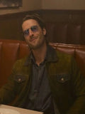 Hit-Man-2024-Glen-Powell-Green-Suede-Leather-Jacket