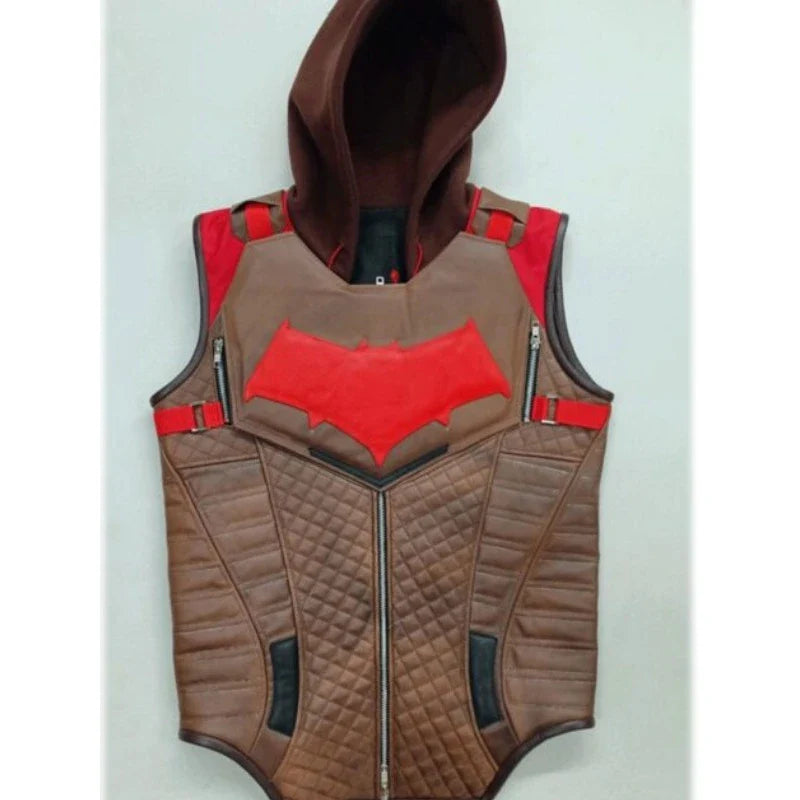  Brown Jason Todd Red Hood Vest Gotham