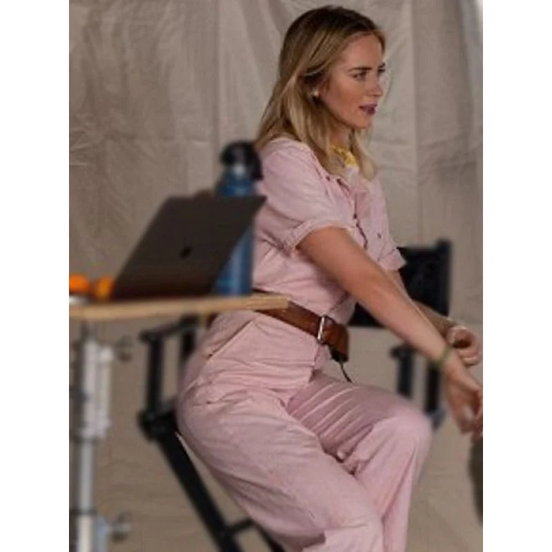 Emily Blunt The Fall Guy 2024 Pink Jumpsuit