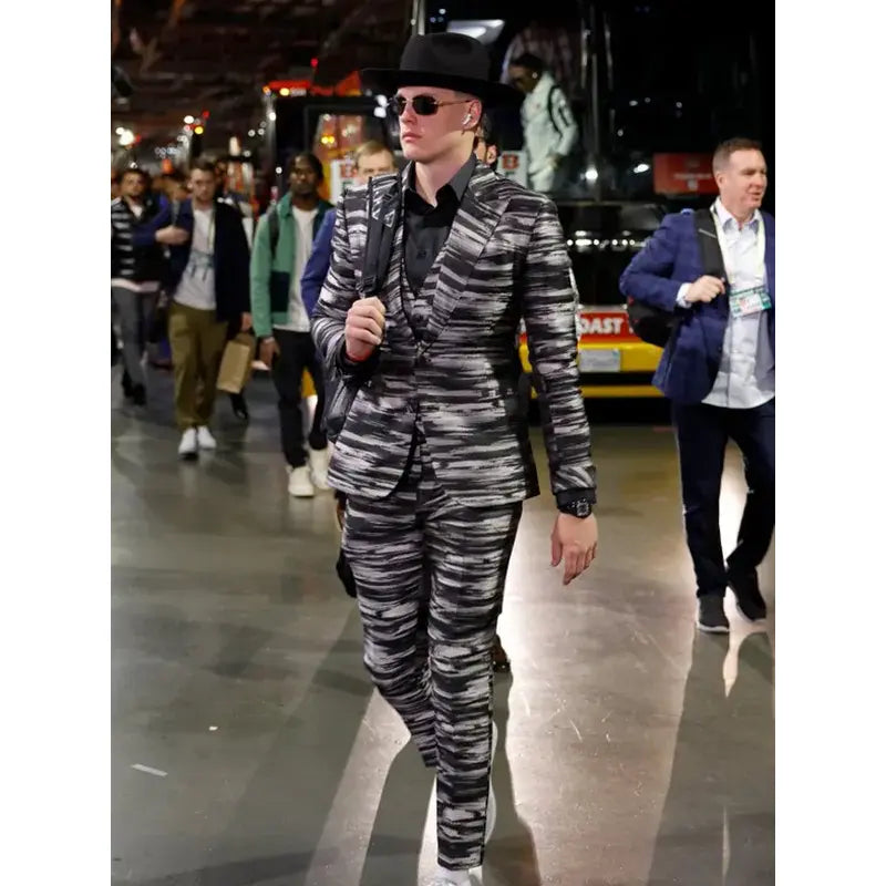 Gray Joe Burrow Super Bowl Suit