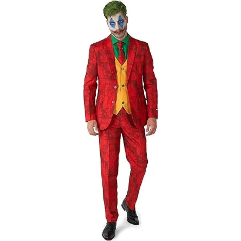 Men's Halloween Joker Suit Costume