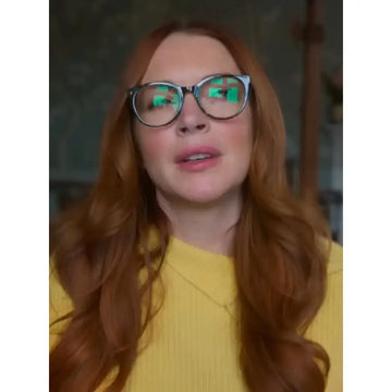 Lindsay Lohan Irish Wish Yellow Sweater