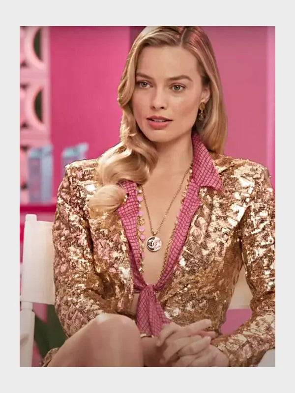 Barbie 2023 Margot Robbie Sequin Blazer