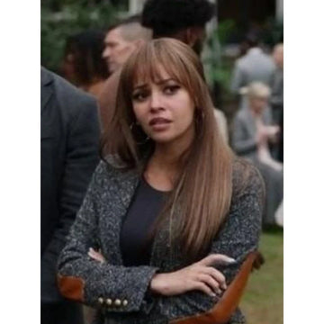 Wild Cards 2024 Vanessa Morgan Grey Blazer