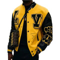  Analyzing image      Men-Black-and-Yellow-Varsity-Leather-Jacket