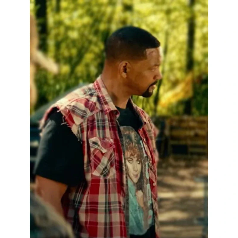 Will Smith Bad Boys Ride or Die Plaid Shirt