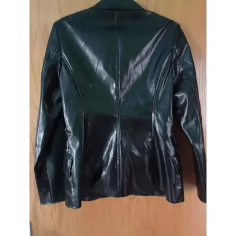 The Rookies Bruce Black Leather Blazer