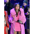 Nashville Big Bash Elle King Pink Shearling Leather Women's Coat