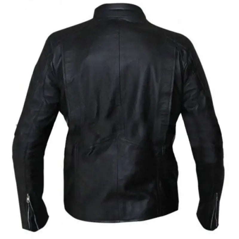 Punisher Skull Black Leather Men’s Jacket