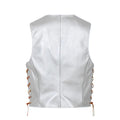 Punisher White Skeleton Leather Vest
