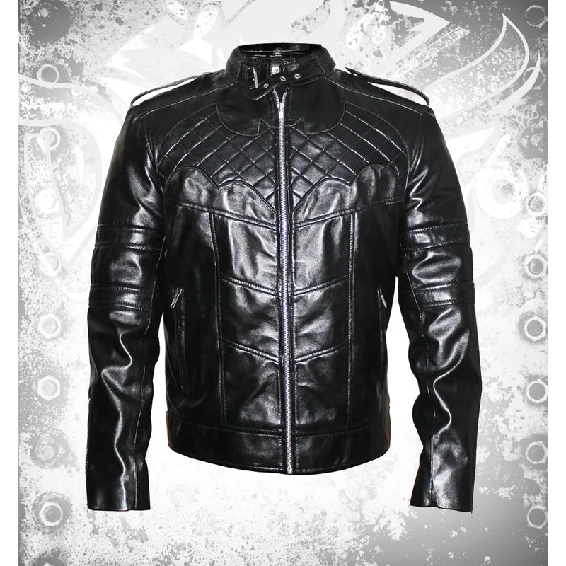 Batman Arkham Knight Black Leather Jacket