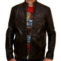 Superman Smallville Black Leather Jacket